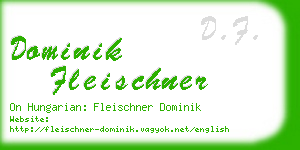 dominik fleischner business card
